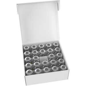 Biotechnology Folding carton with 25 vials and separators