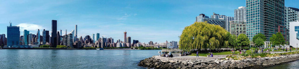 view of new york city from long island